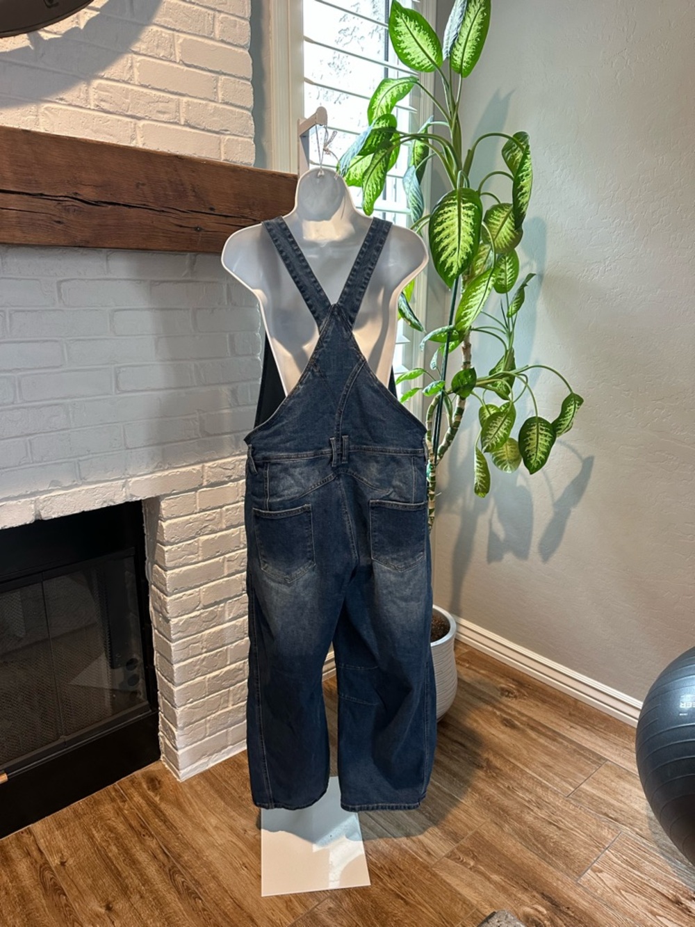 Flamingals Wash Patch Pocket Barrel Overalls Size 2XL (14-16) NWT - Picture 14 of 15